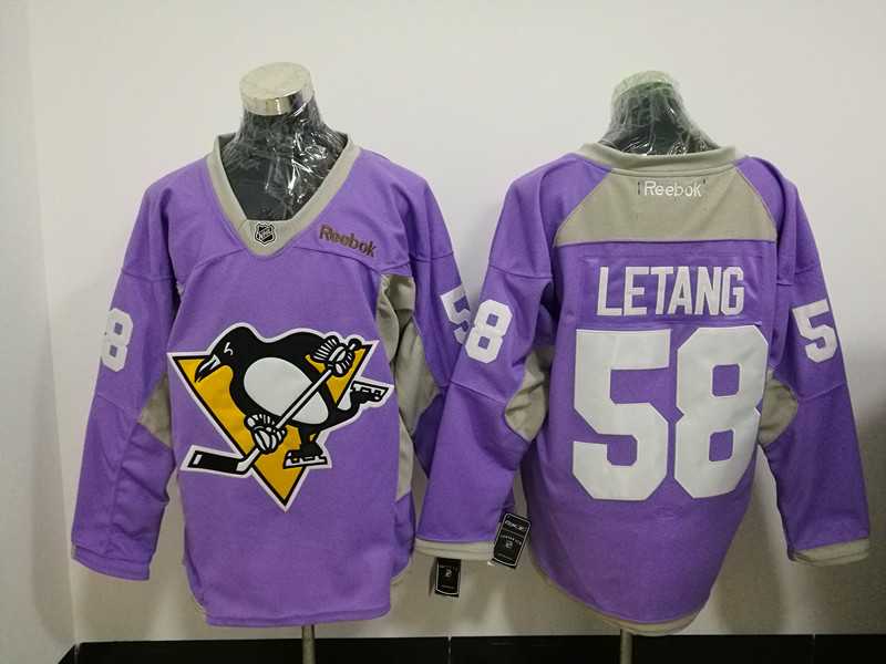 Pittsburgh Penguins #58 Kris Letang Purple Hockey Fights Cancer Night Reebok Stitched Jersey,We sell and wholesale Pittsburgh Penguins #58 Kris Letang Purple Hockey Fights Cancer Night Reebok Stitched Jersey on line form chian!